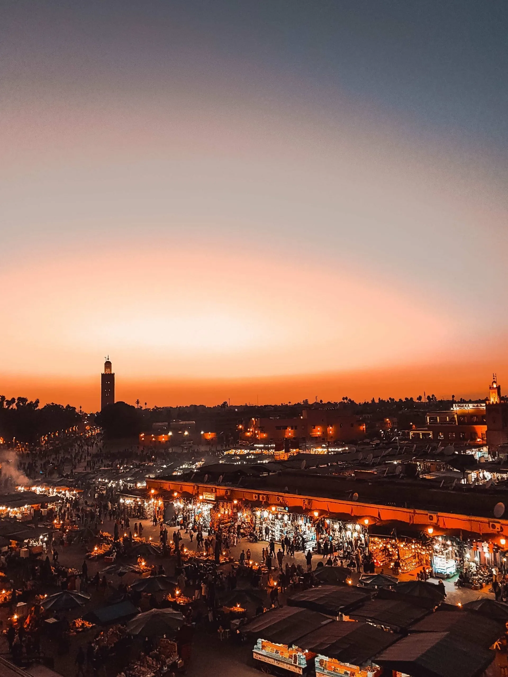 Vista su Marrakech, conosciuta da molti come la "città rossa"