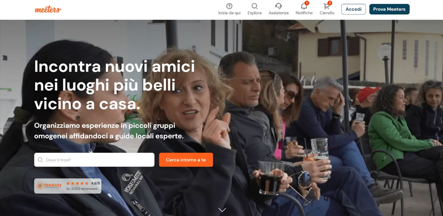 come prenotare un'esperienza meeters