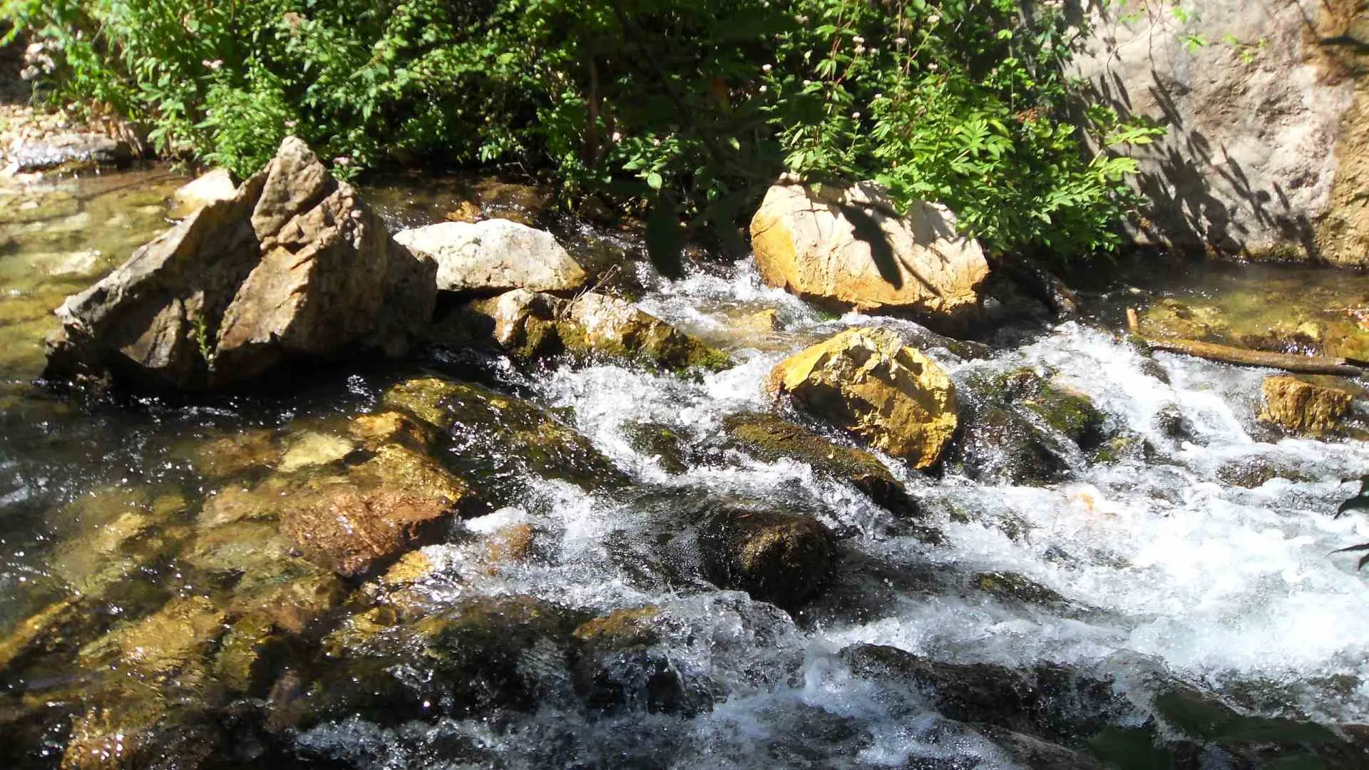 torrente fiastrone vicino alle lame rosse marche