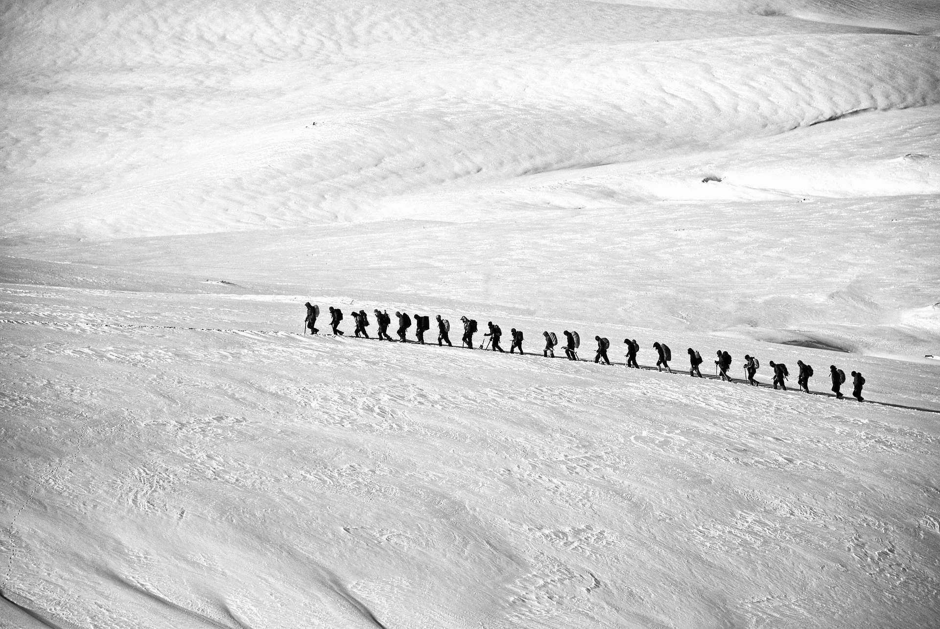 Passegiata nella neve con ciaspole