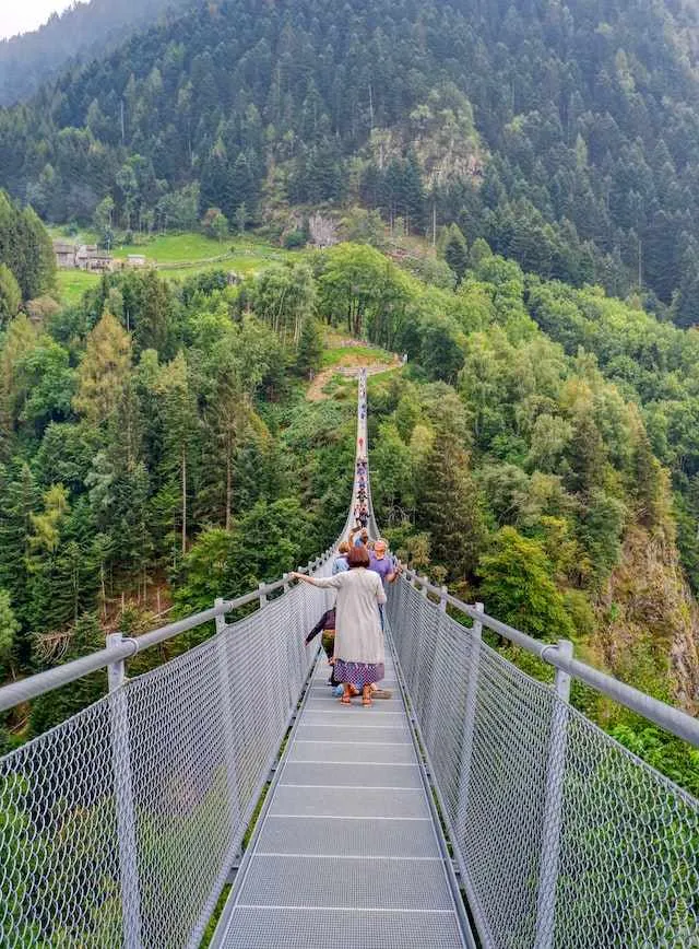 ponte tibetano in valtellina