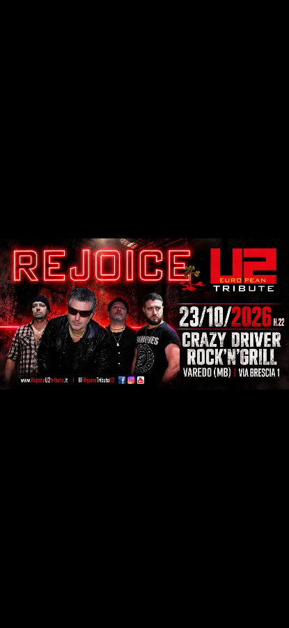 CENA E CONCERTO TRIBUTO U2