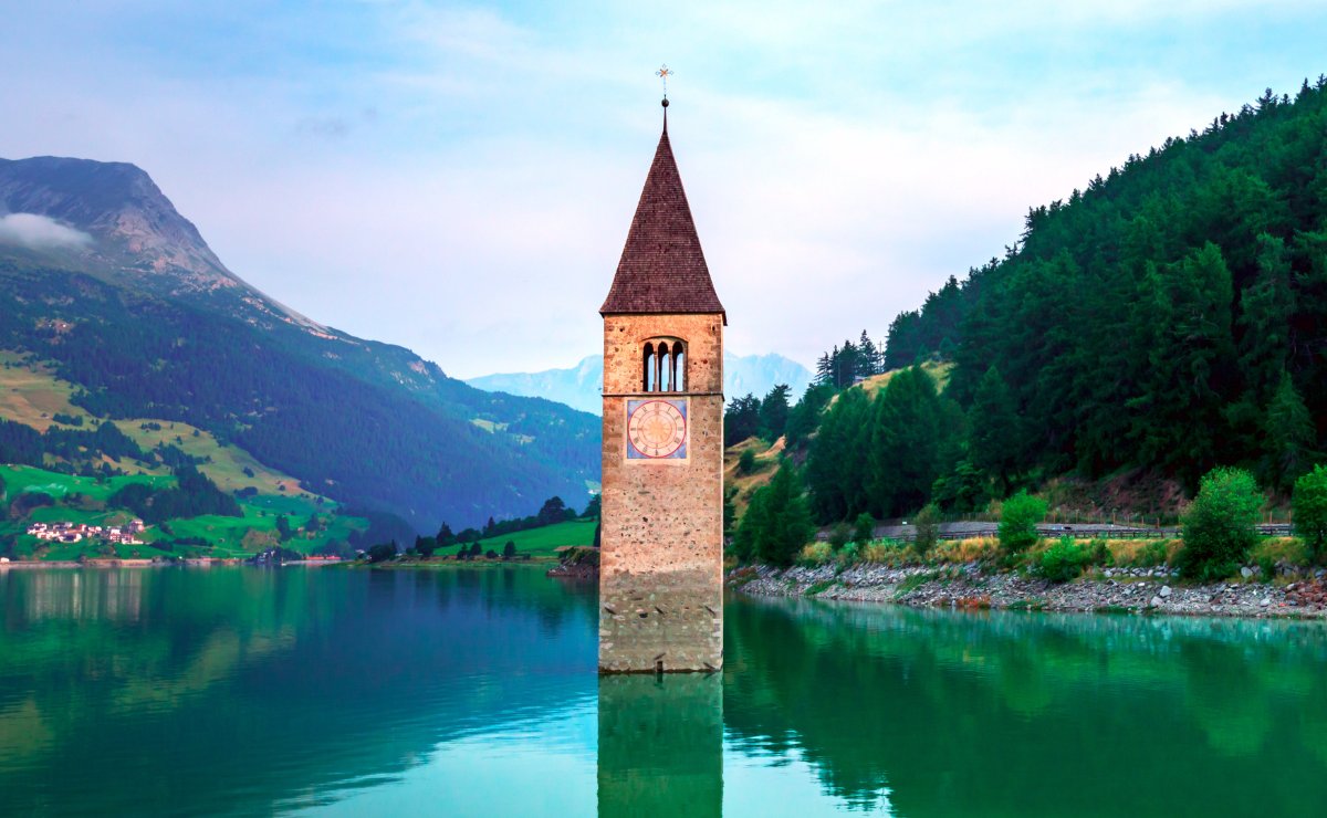 Il Lago di Resia in Bicicletta, Glorenza e Castel Coira