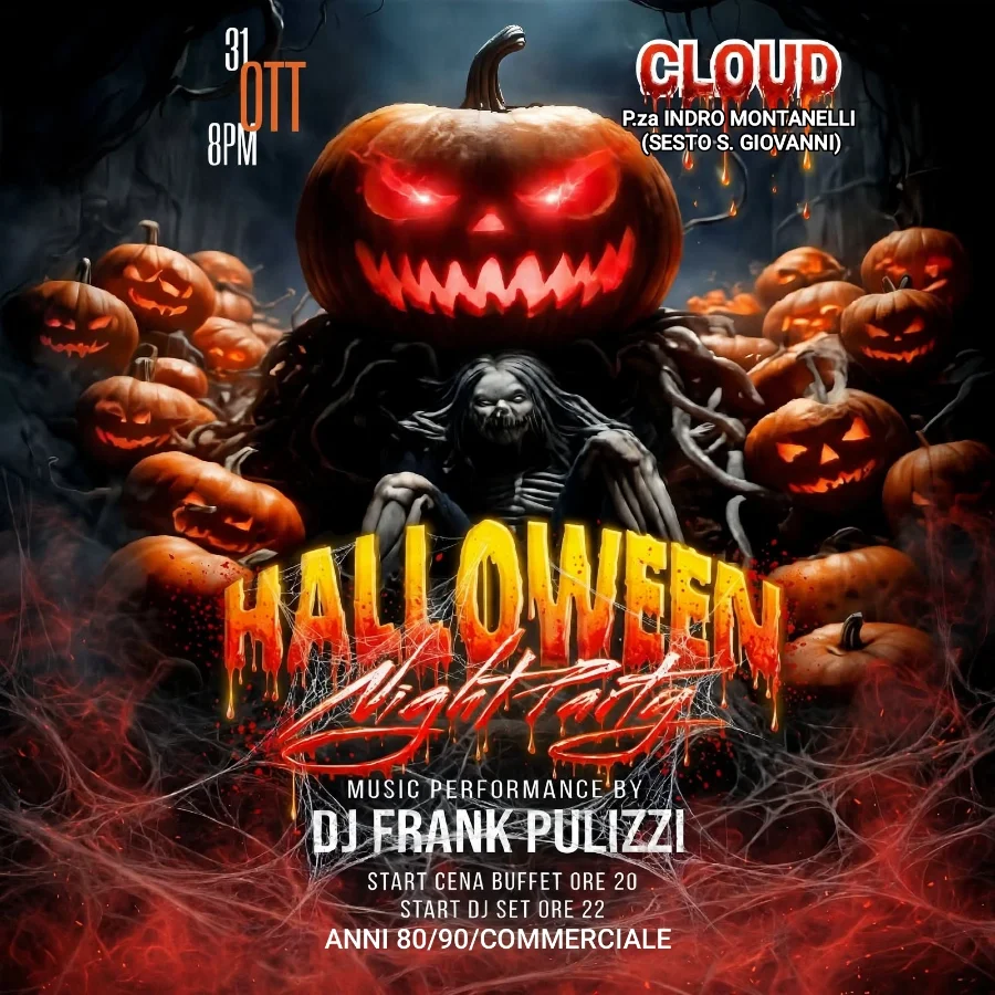 Halloween party cena a buffet e disco 70/80/90