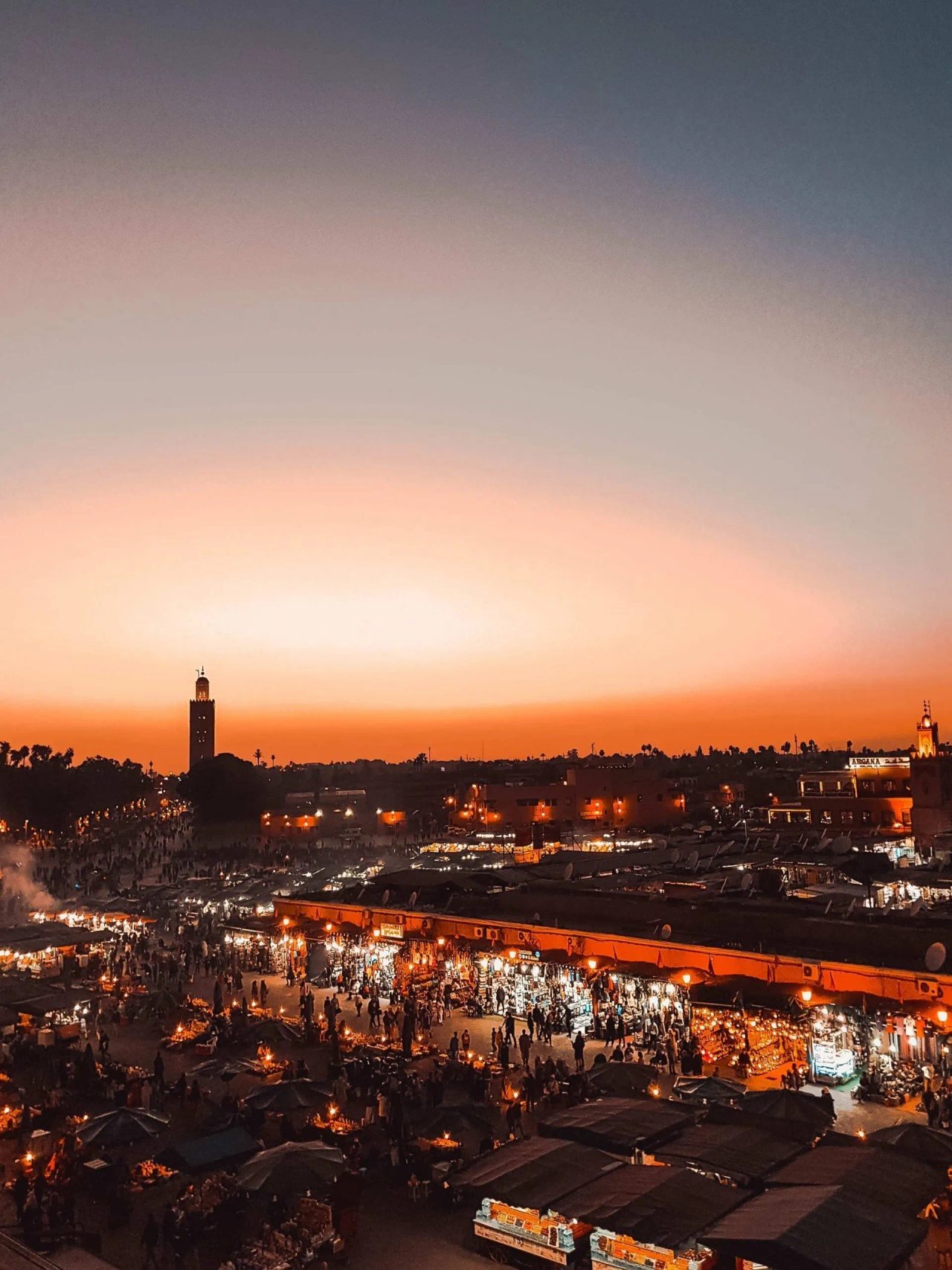 Vista su Marrakech, conosciuta da molti come la "città rossa"