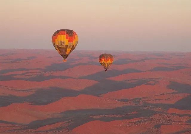 Namib Desert from a Hot Air Balloon