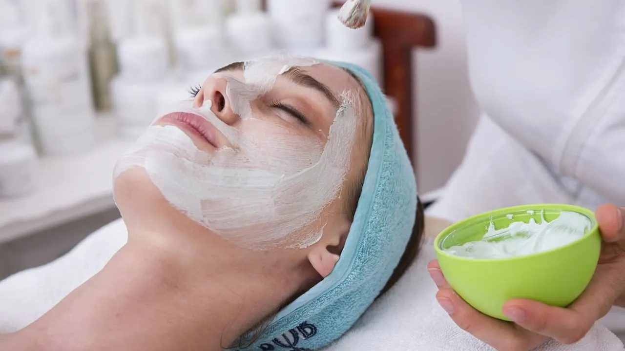 a woman relaxing in a spa at the thermal baths