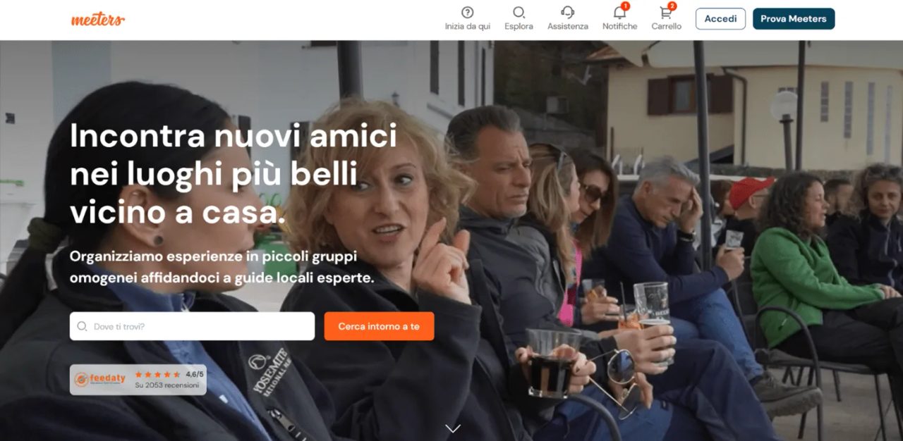 come prenotare un'esperienza meeters