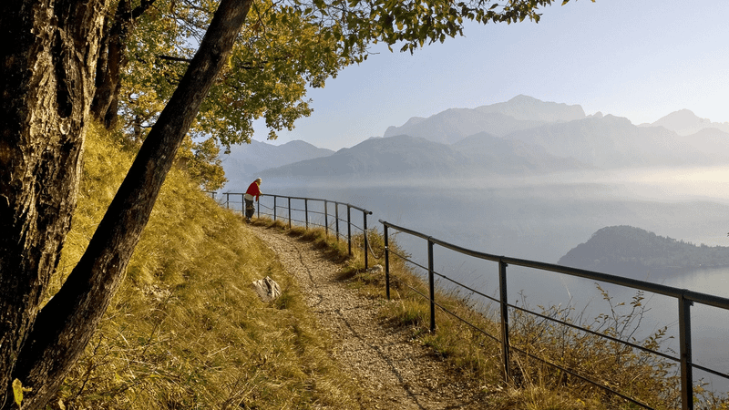 The Wayfarer's Path: The Heavenly Walk Along the Shores of Lake Como