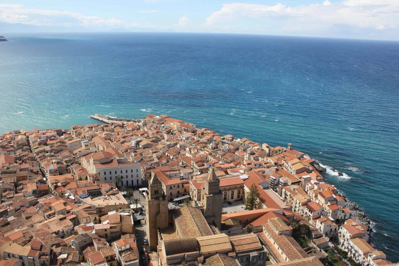 Veduta aerea di Palermo