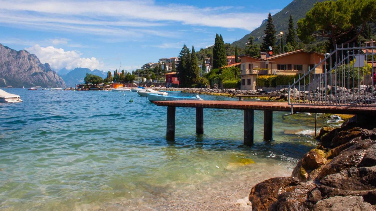 pier water Lake Garda