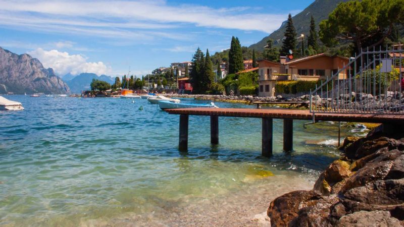 pier water Lake Garda